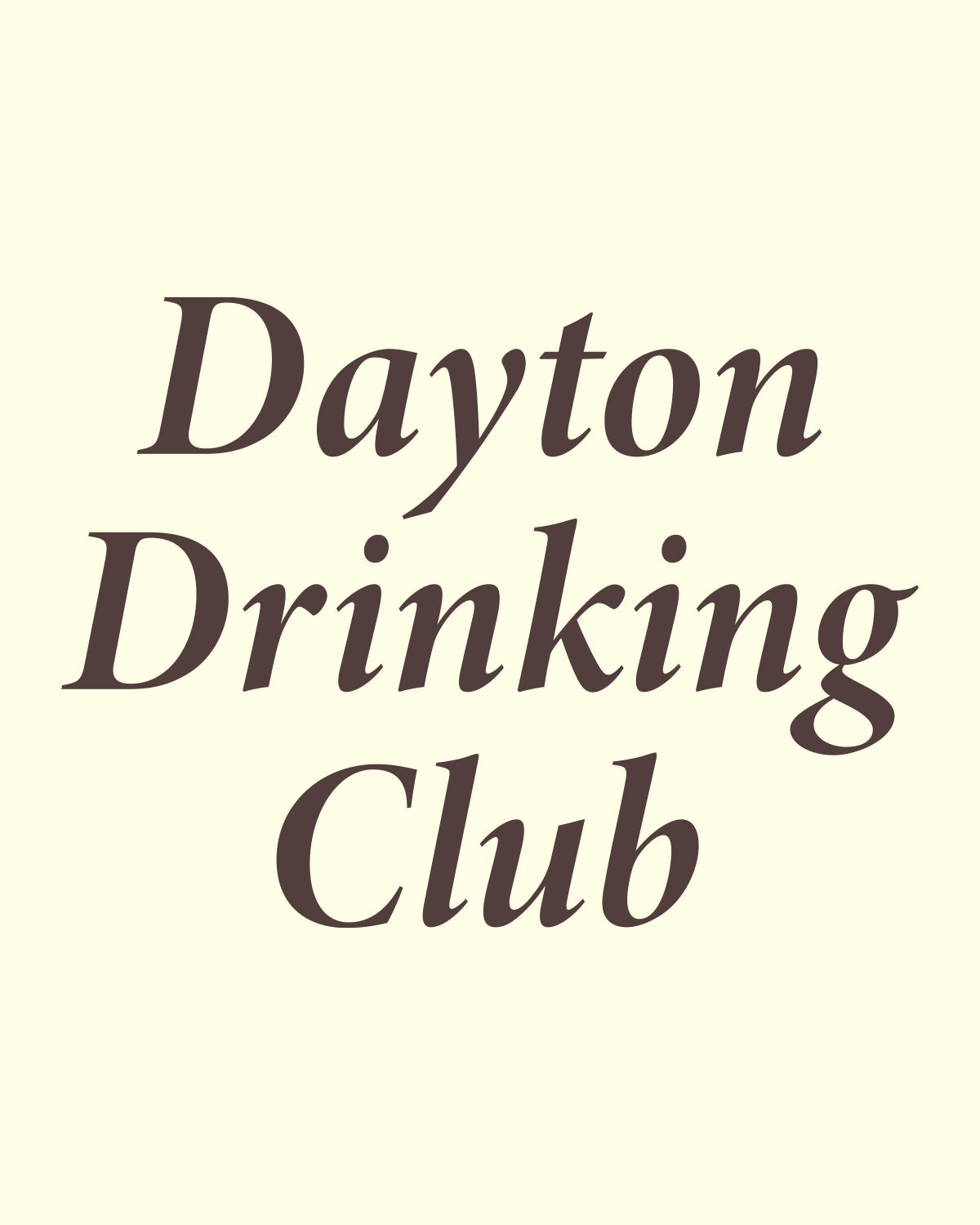Dayton Drinking Club